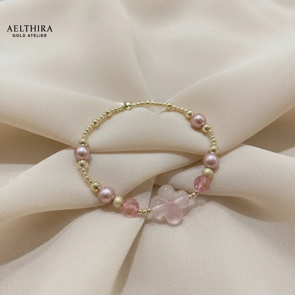 Rose Clover 14k Gold Filled Bracelet