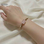 Rose Quartz Pixiu Bracelet in 14k gold-filled setting Bracelet