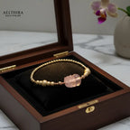 Rose Quartz Pixiu Bracelet in 14k gold-filled setting Bracelet