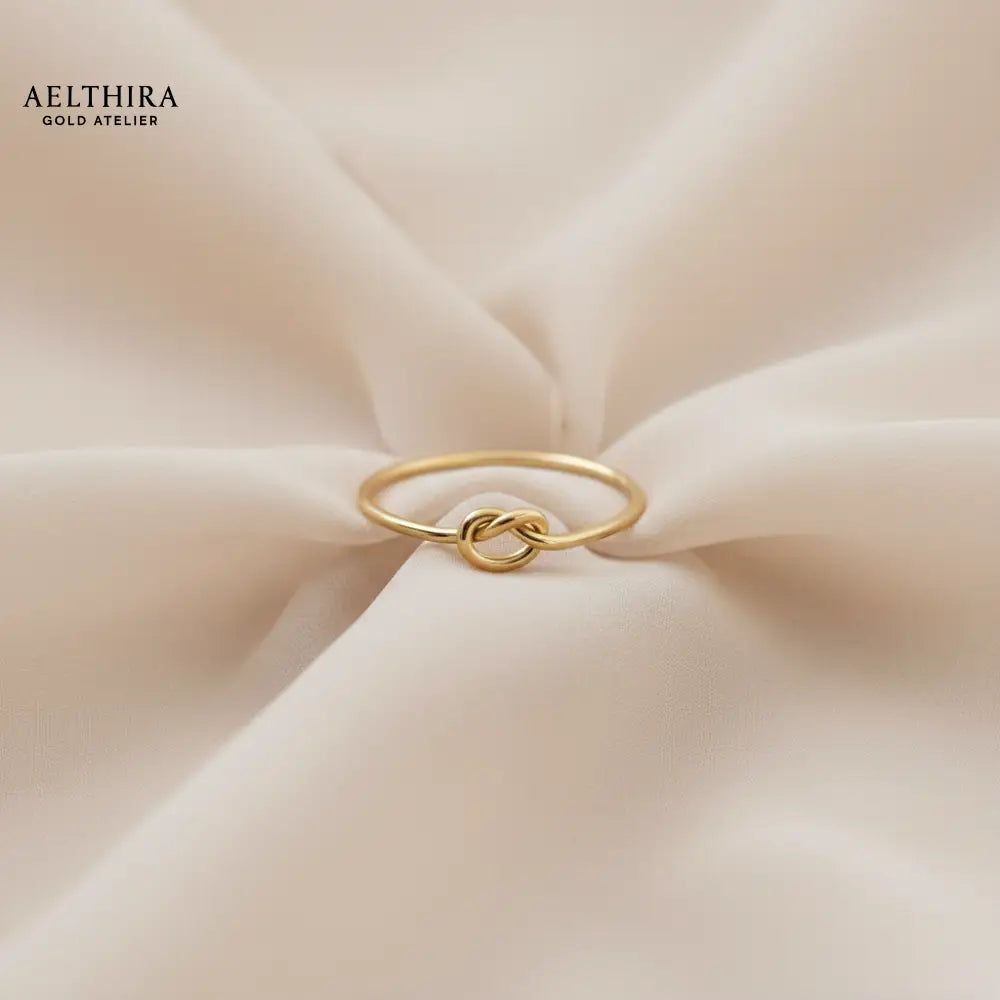 Round Knot 14K Gold Filled Ring (1mm) Ring