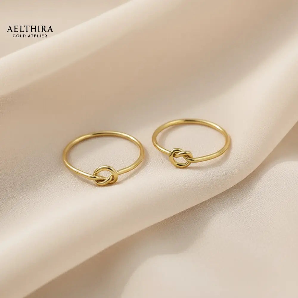 Round Knot 14K Gold Filled Ring (1mm) Ring