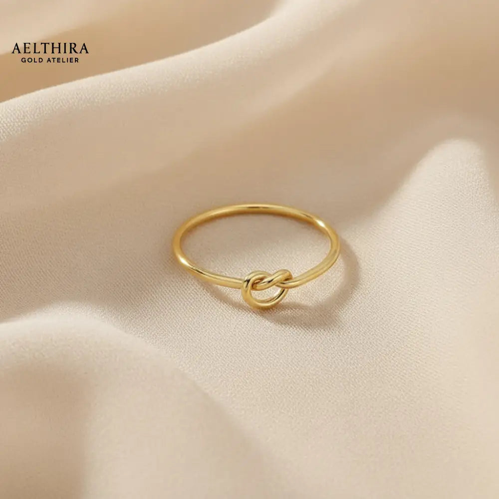 Round Knot 14K Gold Filled Ring (1mm) Ring