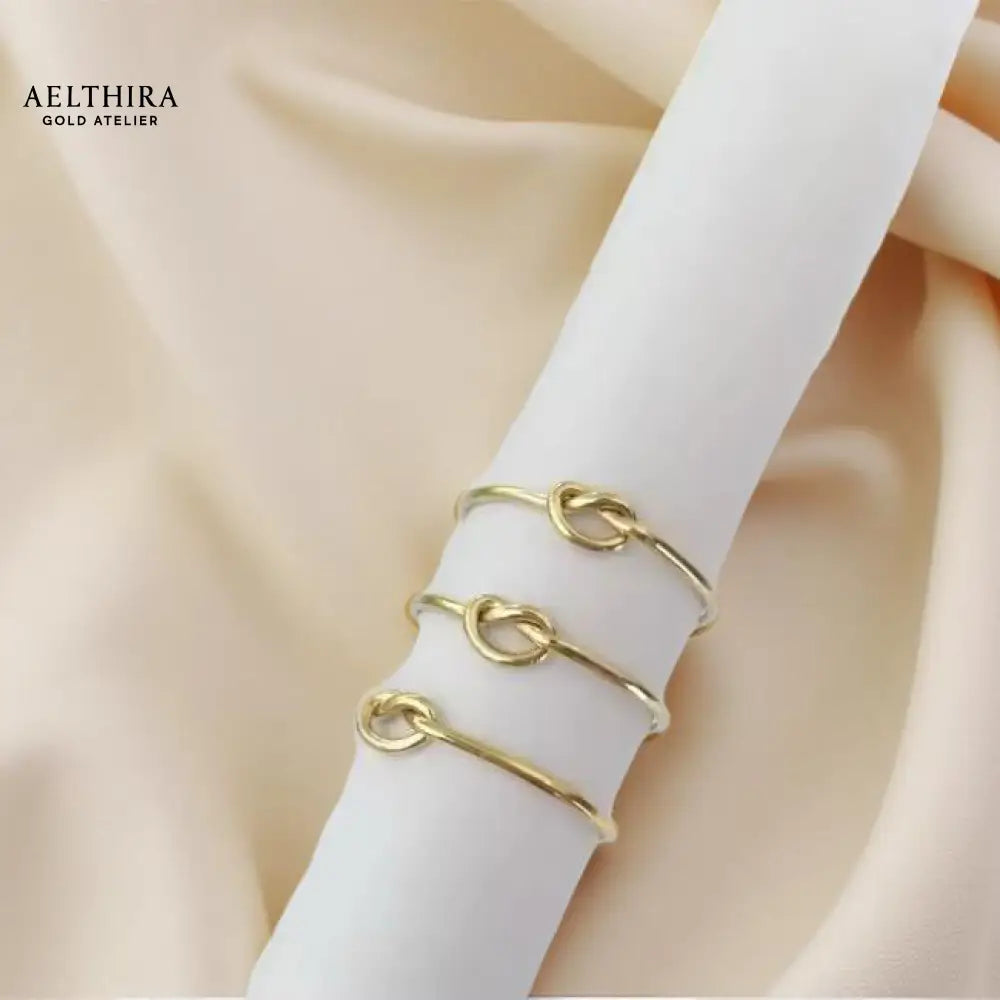 Round Knot 14K Gold Filled Ring (1mm) Ring