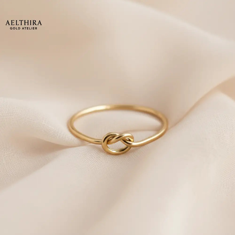 Round Knot 14K Gold Filled Ring (1mm) Ring