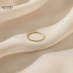 Snake Box Chain 14K Gold Filled Ring (1mm) Ring