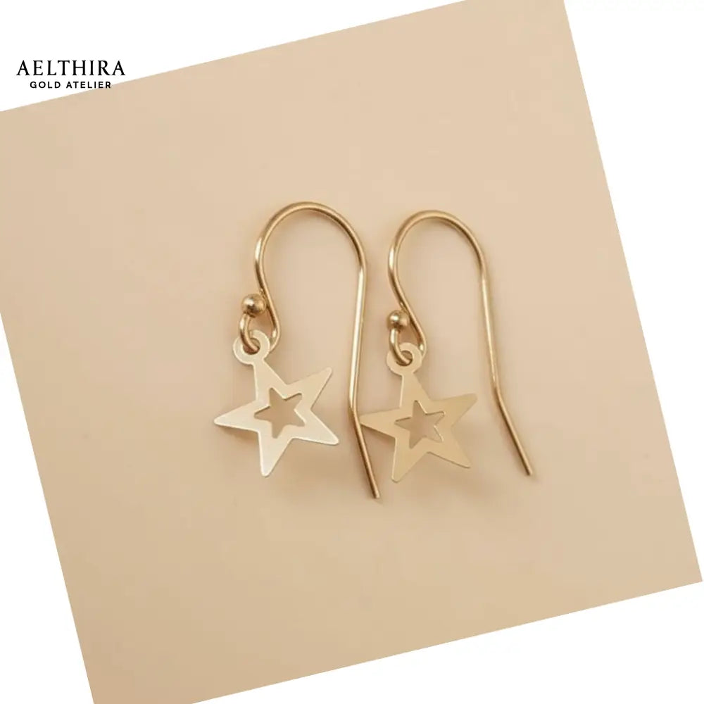 Star Ear Hooks 14K Gold Filled Earrings Per Pair Earrings