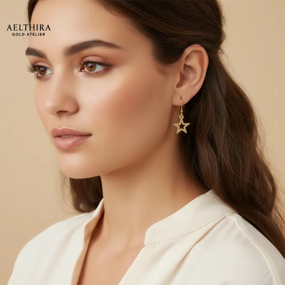 Star Ear Hooks 14K Gold Filled Earrings Per Pair Earrings