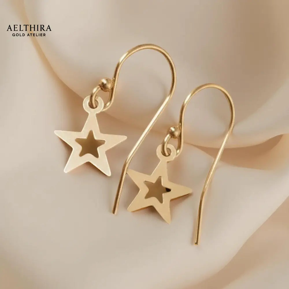Star Ear Hooks 14K Gold Filled Earrings Per Pair Earrings