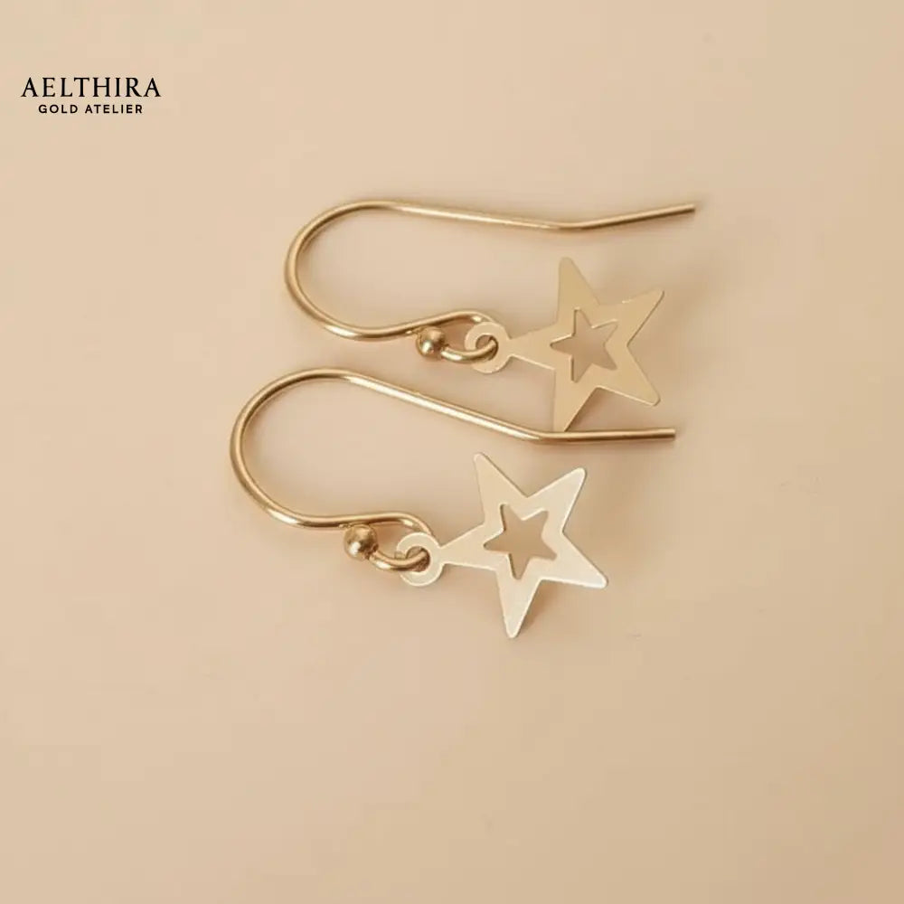 Star Ear Hooks 14K Gold Filled Earrings Per Pair Earrings