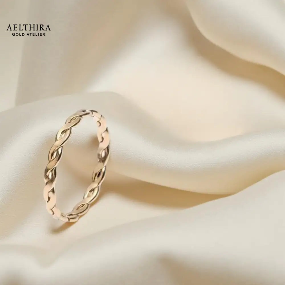 Woven 14K Gold Filled Ring (1.5mm)
