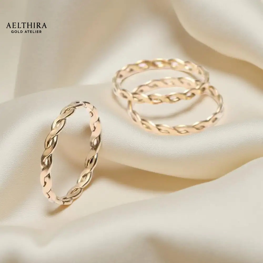 Woven 14K Gold Filled Ring (1.5mm)