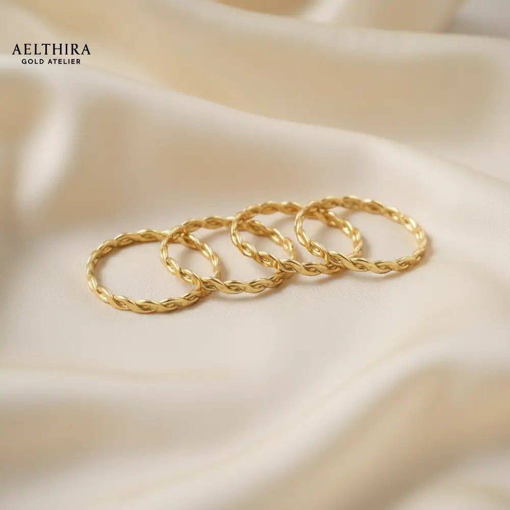 Woven 14K Gold Filled Ring (1.5mm)