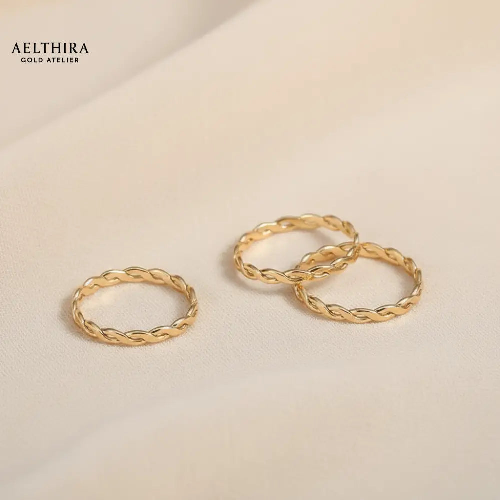 Woven 14K Gold Filled Ring (1.5mm)