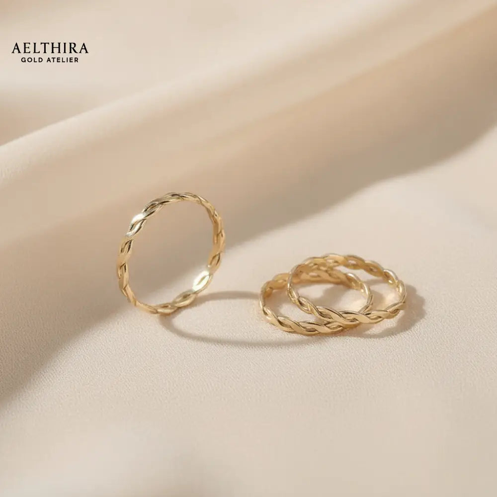 Woven 14K Gold Filled Ring (1.5mm)