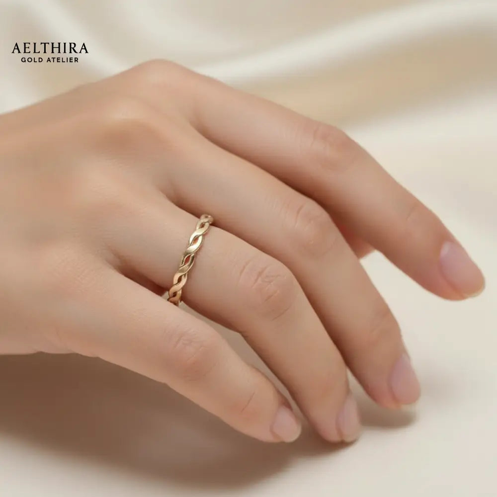 Woven 14K Gold Filled Ring (1.5mm)