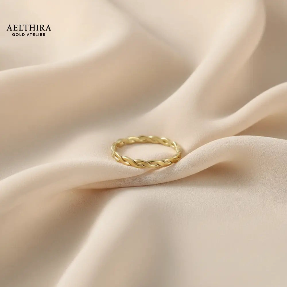 Woven 14K Gold Filled Ring (1.5mm)